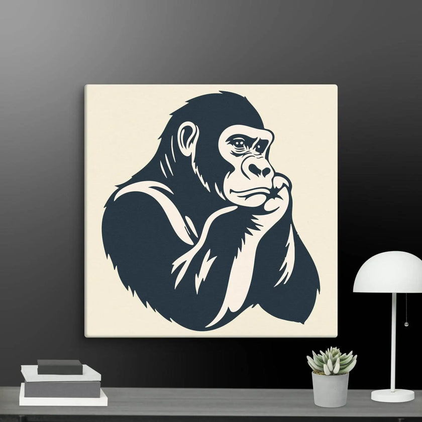 Cool Calm Ape Wall Art Canvas - STYLISHOUR