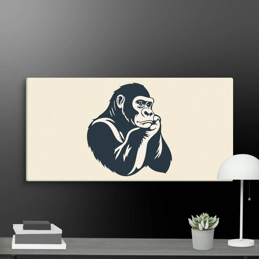 Cool Calm Ape Wall Art Canvas - STYLISHOUR