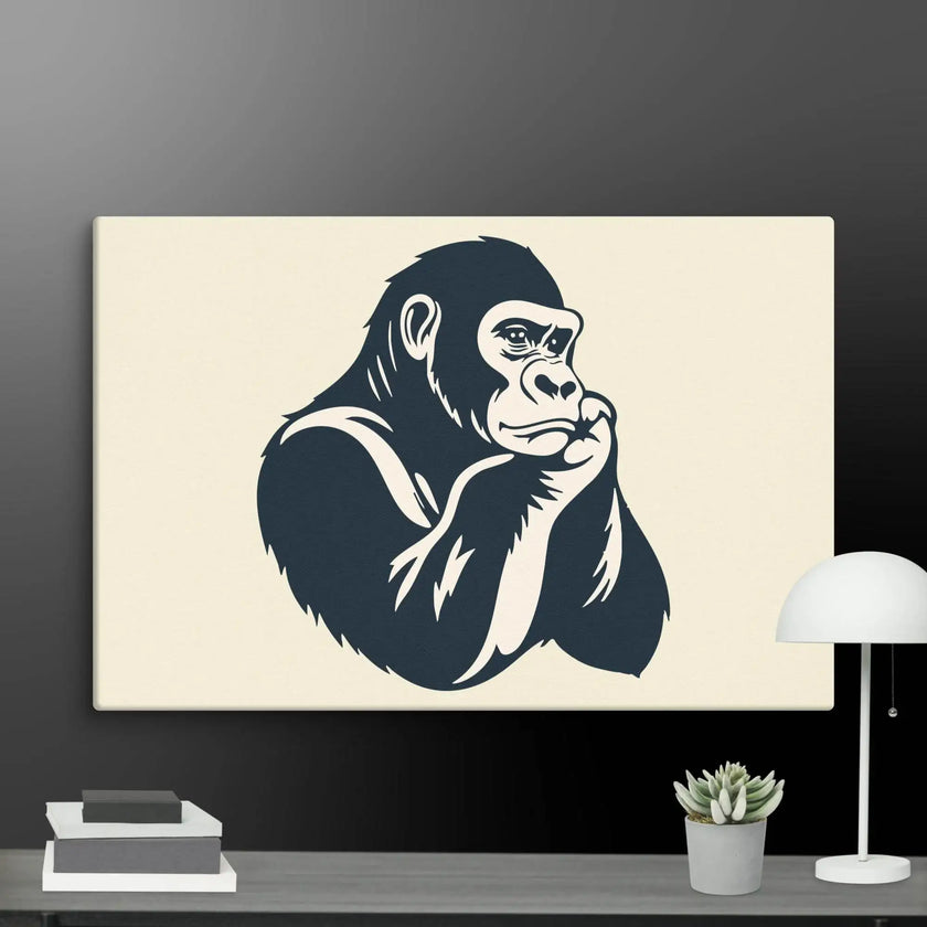 Cool Calm Ape Wall Art Canvas - STYLISHOUR