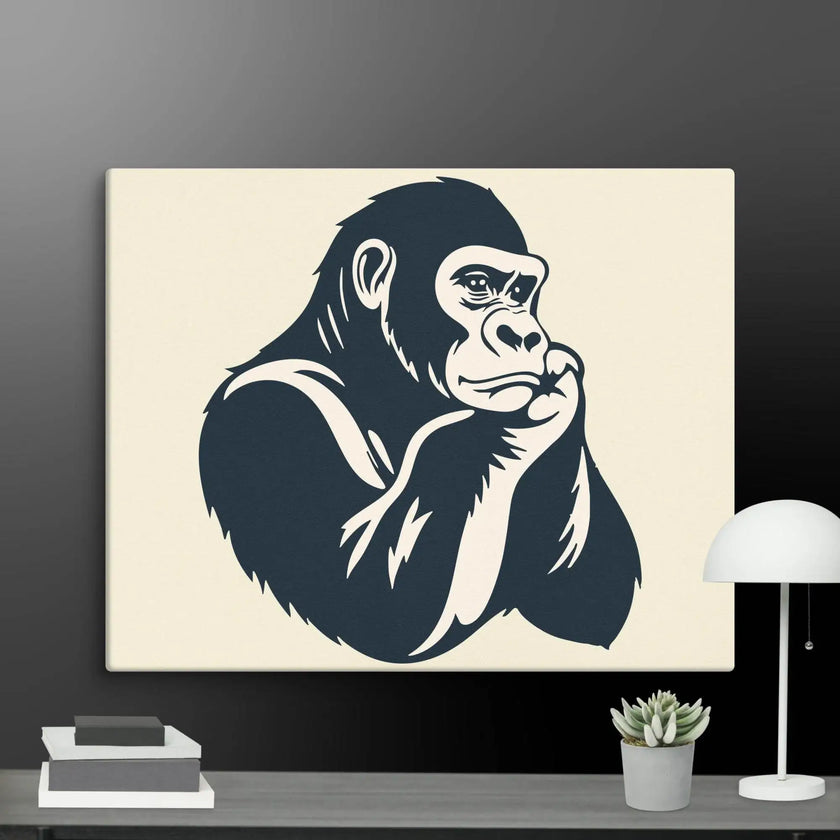 Cool Calm Ape Wall Art Canvas - STYLISHOUR