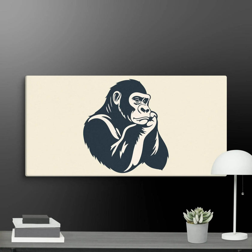 Cool Calm Ape Wall Art Canvas - STYLISHOUR