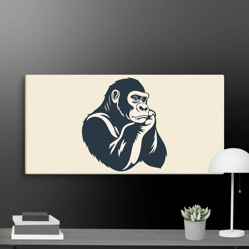 Cool Calm Ape Wall Art Canvas - STYLISHOUR