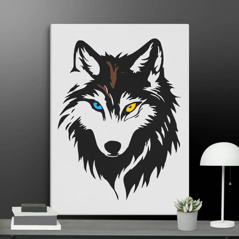 Cool Wolf Wall Art Canvas - STYLISHOUR