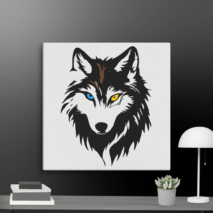 Cool Wolf Wall Art Canvas - STYLISHOUR