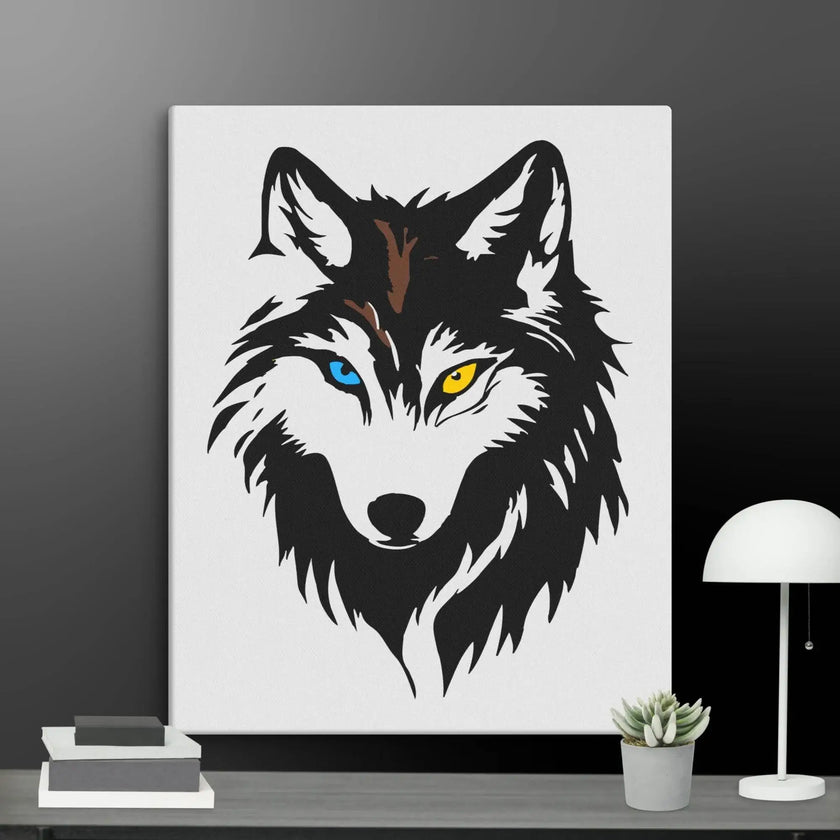 Cool Wolf Wall Art Canvas - STYLISHOUR