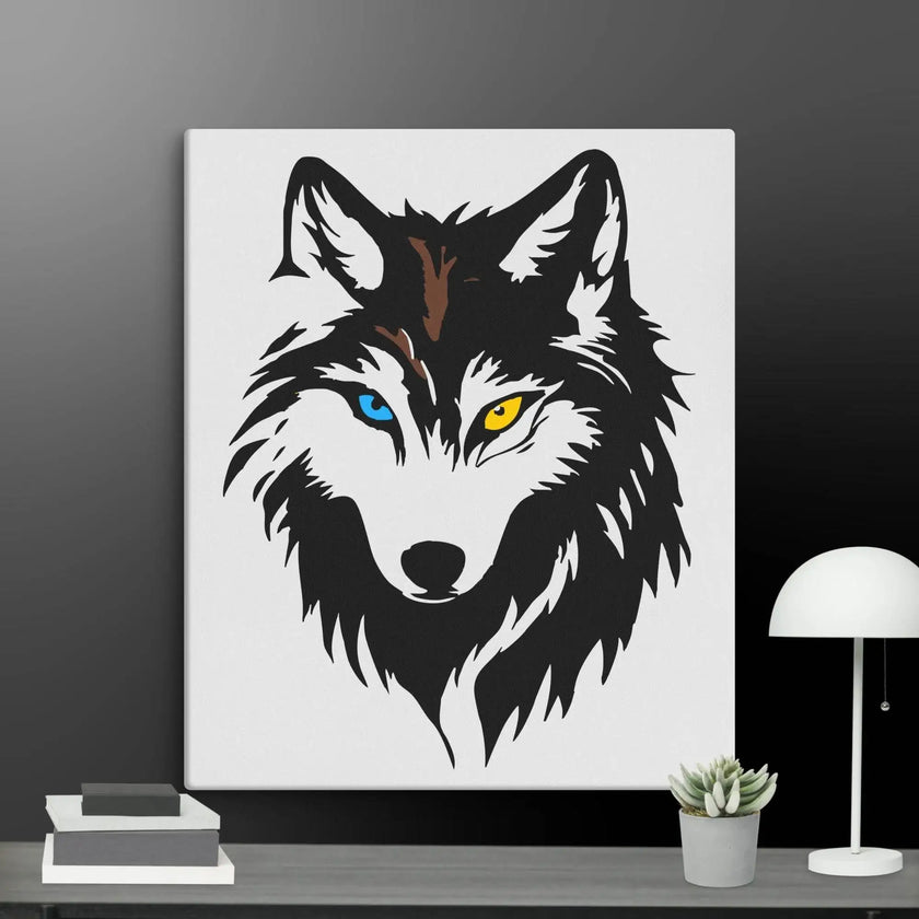 Cool Wolf Wall Art Canvas - STYLISHOUR