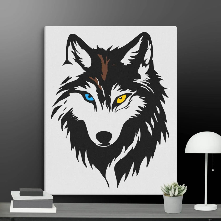 Cool Wolf Wall Art Canvas - STYLISHOUR