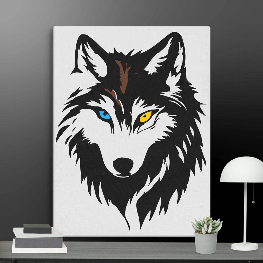 Cool Wolf Wall Art Canvas - STYLISHOUR