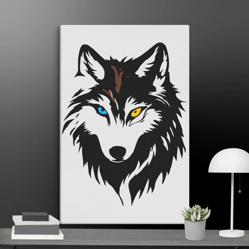 Cool Wolf Wall Art Canvas - STYLISHOUR