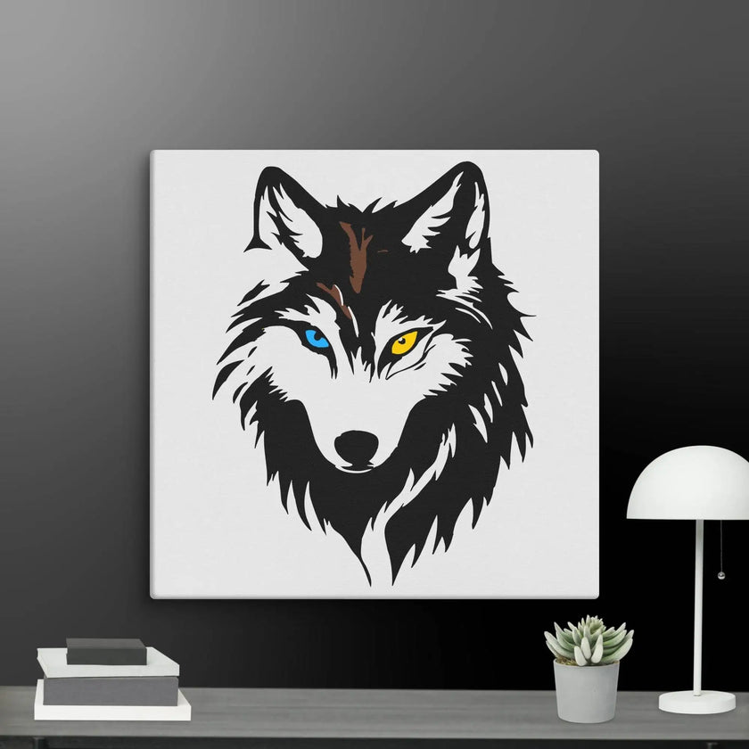 Cool Wolf Wall Art Canvas - STYLISHOUR