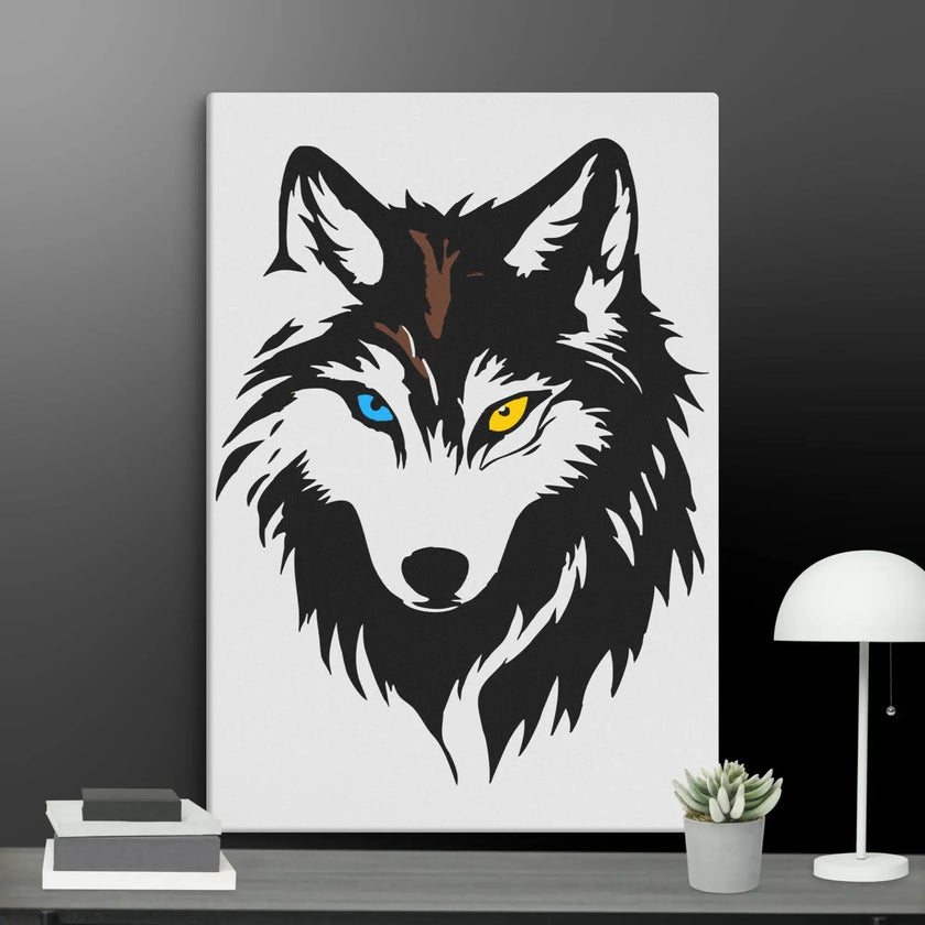 Cool Wolf Wall Art Canvas - STYLISHOUR