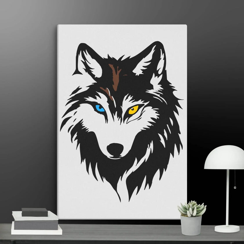 Cool Wolf Wall Art Canvas - STYLISHOUR