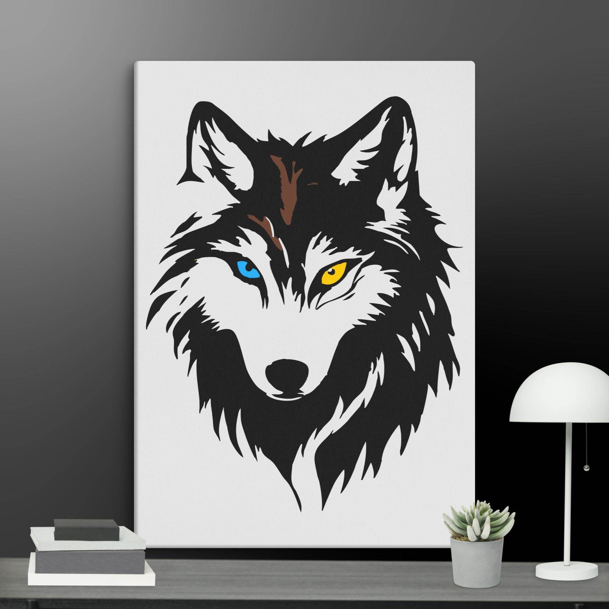 Cool Wolf Wall Art Canvas - STYLISHOUR