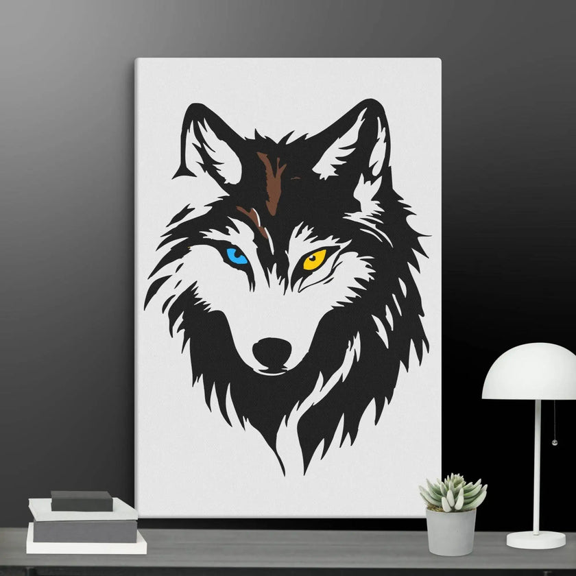 Cool Wolf Wall Art Canvas - STYLISHOUR