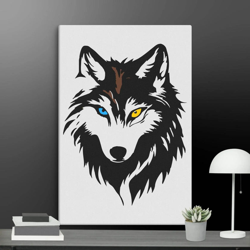 Cool Wolf Wall Art Canvas - STYLISHOUR