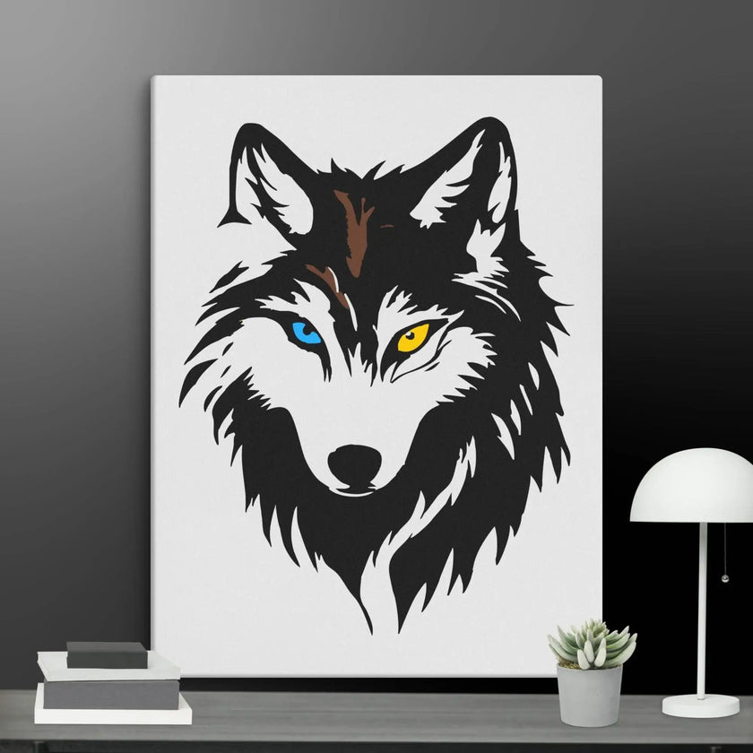 Cool Wolf Wall Art Canvas - STYLISHOUR