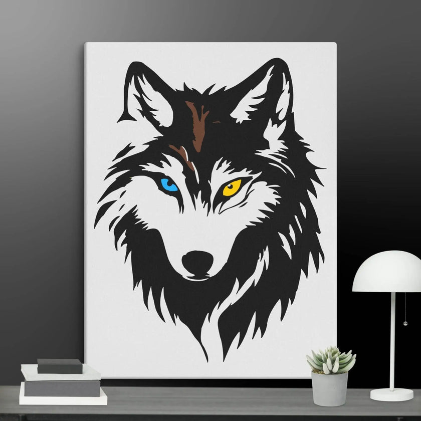 Cool Wolf Wall Art Canvas - STYLISHOUR