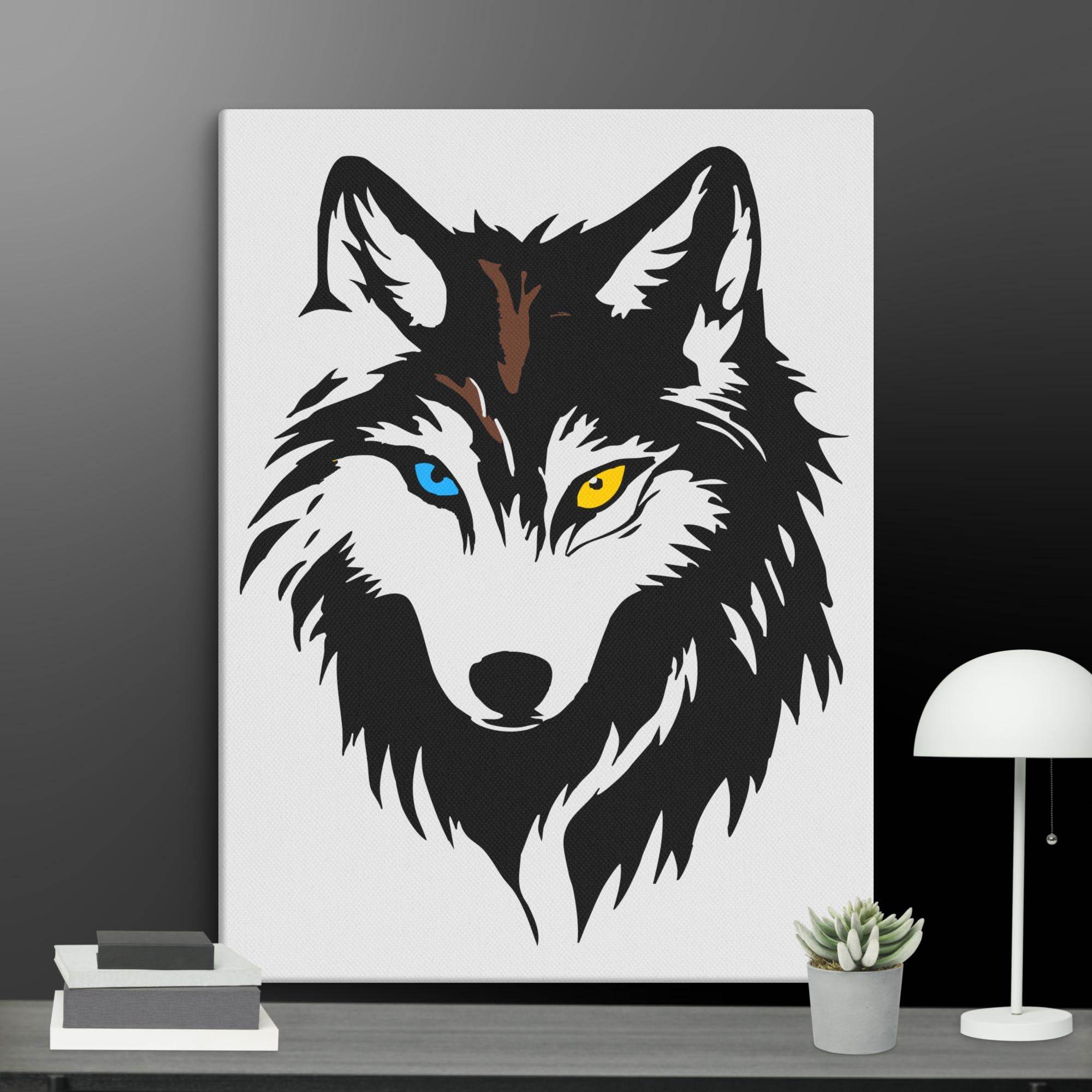 Cool Wolf Wall Art Canvas - STYLISHOUR