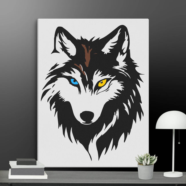 Cool Wolf Wall Art Canvas - STYLISHOUR