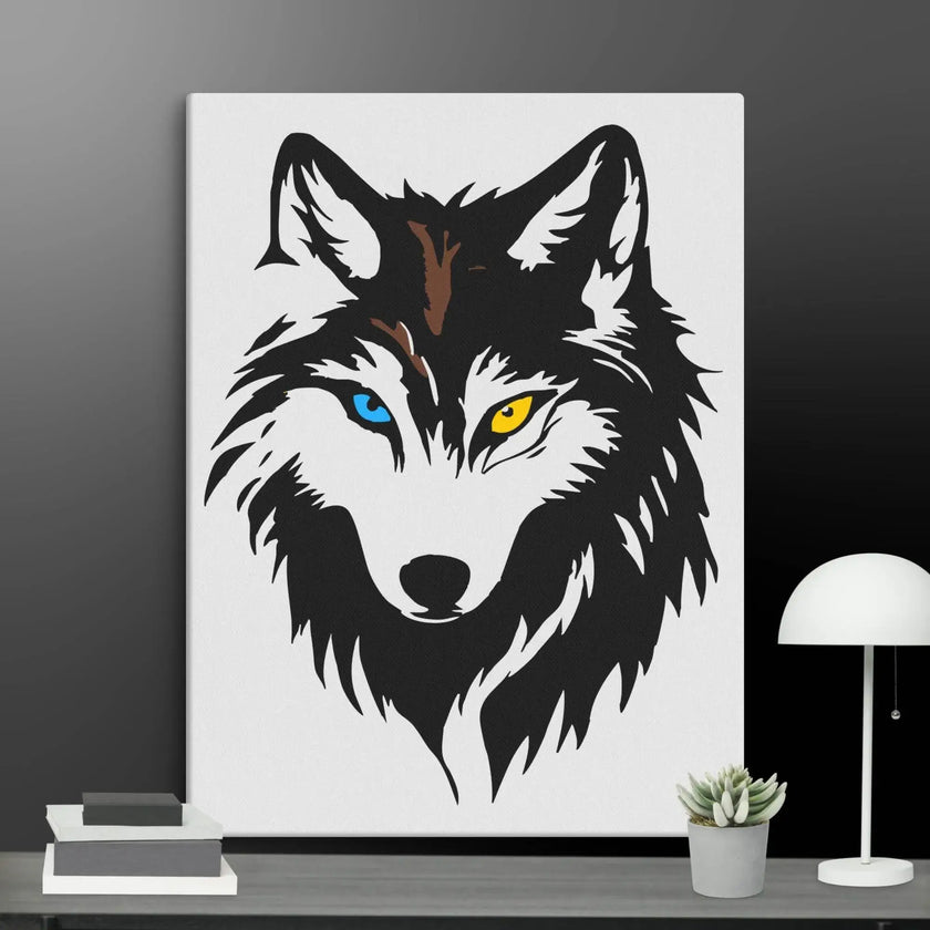 Cool Wolf Wall Art Canvas - STYLISHOUR