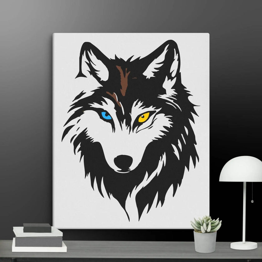 Cool Wolf Wall Art Canvas - STYLISHOUR