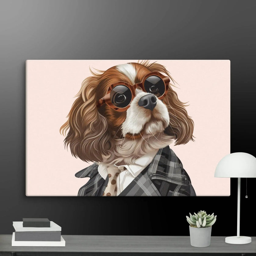 Detective Dog Wall Art Canvas - STYLISHOUR