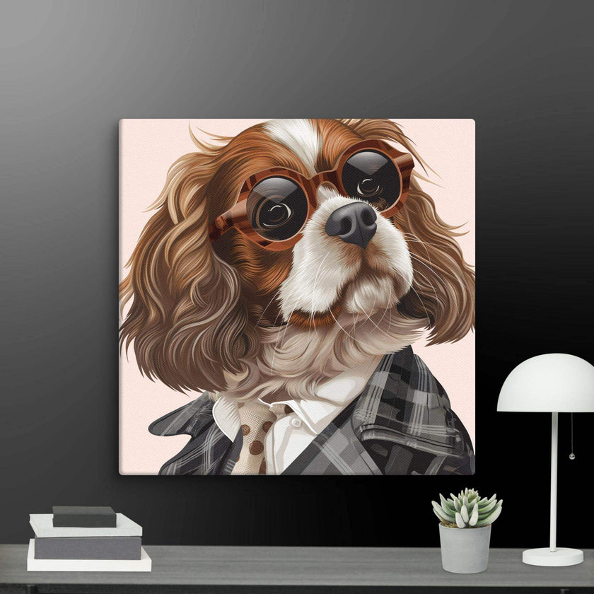 Detective Dog Wall Art Canvas - STYLISHOUR