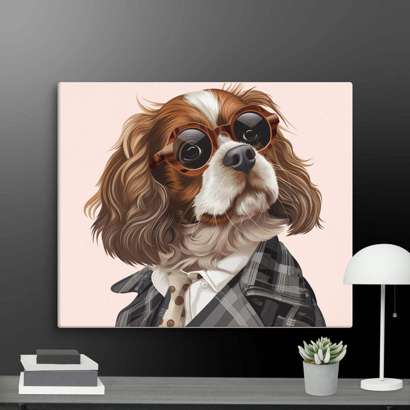 Detective Dog Wall Art Canvas - STYLISHOUR