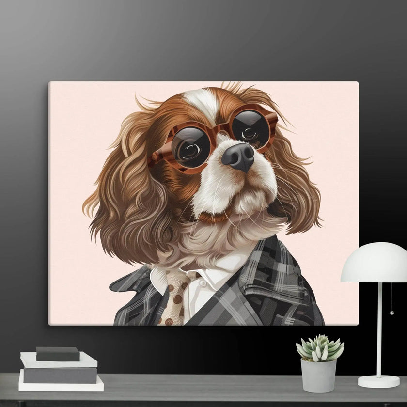 Detective Dog Wall Art Canvas - STYLISHOUR
