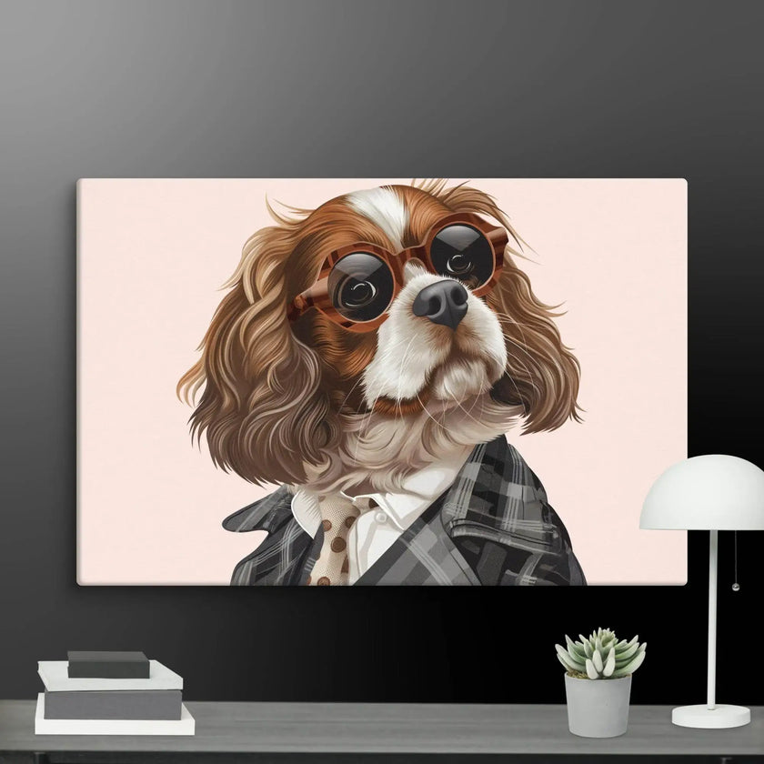 Detective Dog Wall Art Canvas - STYLISHOUR