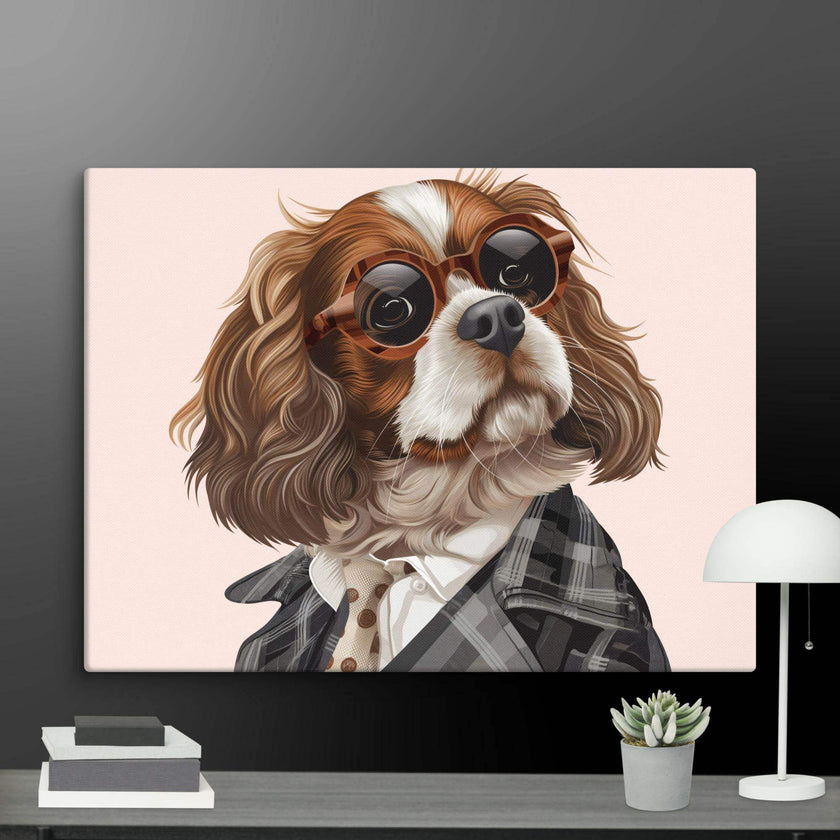 Detective Dog Wall Art Canvas - STYLISHOUR