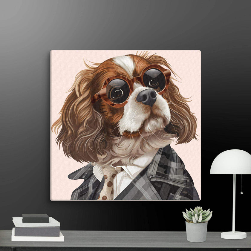 Detective Dog Wall Art Canvas - STYLISHOUR