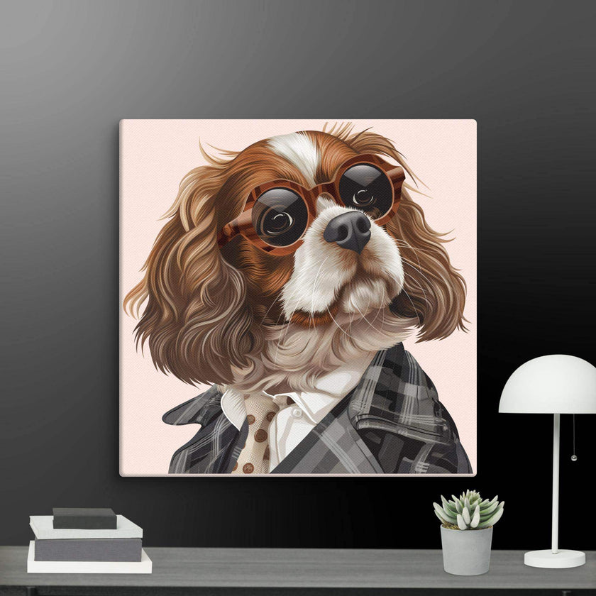 Detective Dog Wall Art Canvas - STYLISHOUR