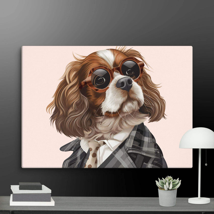 Detective Dog Wall Art Canvas - STYLISHOUR