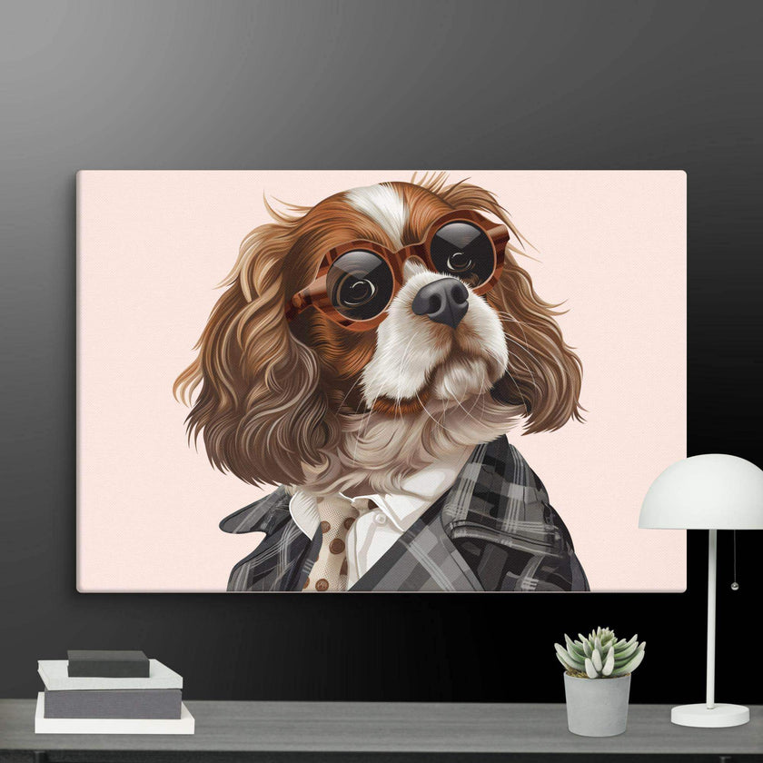 Detective Dog Wall Art Canvas - STYLISHOUR