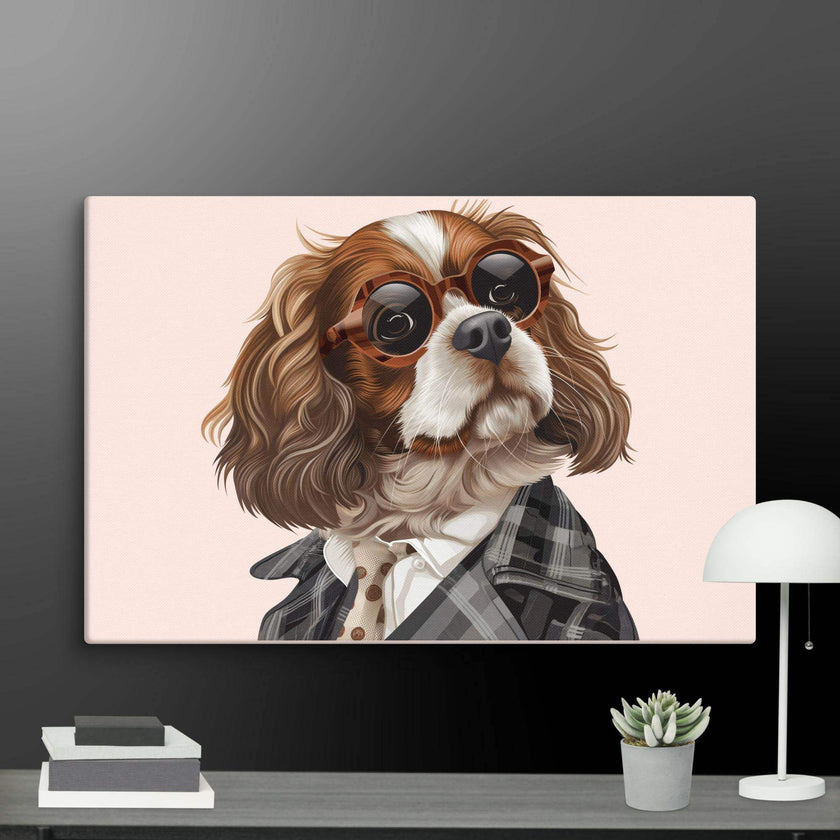 Detective Dog Wall Art Canvas - STYLISHOUR