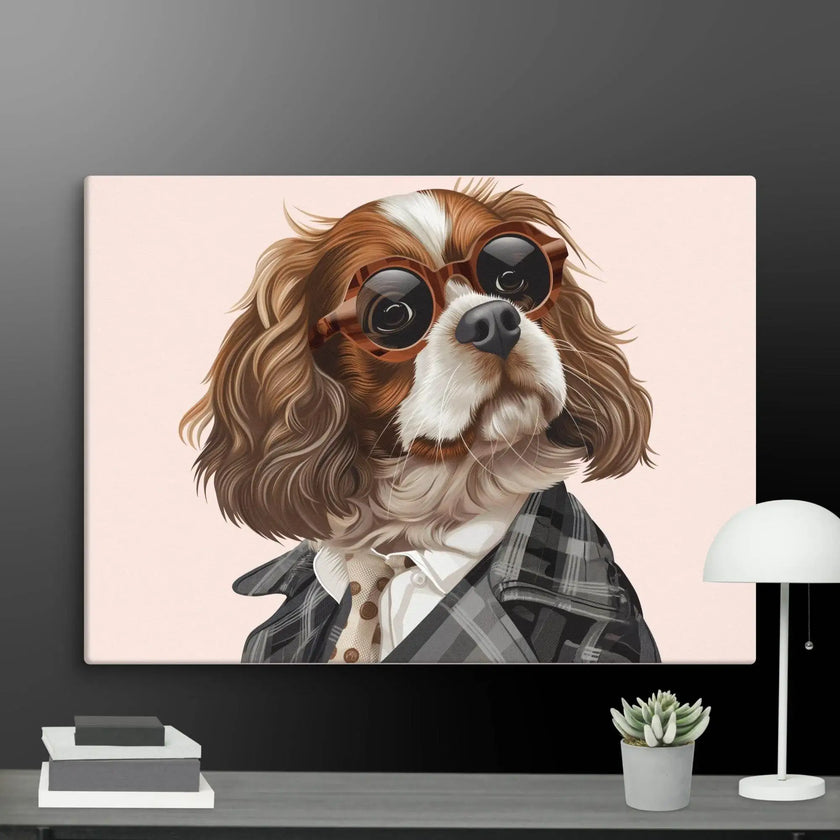 Detective Dog Wall Art Canvas - STYLISHOUR