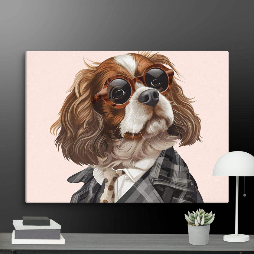 Detective Dog Wall Art Canvas - STYLISHOUR