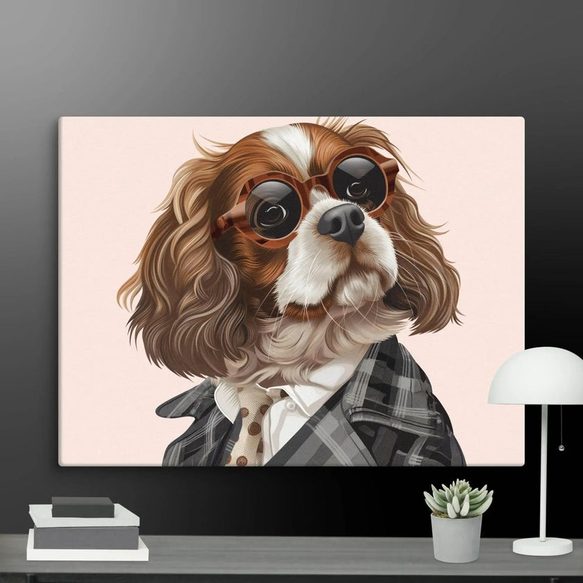 Detective Dog Wall Art Canvas - STYLISHOUR