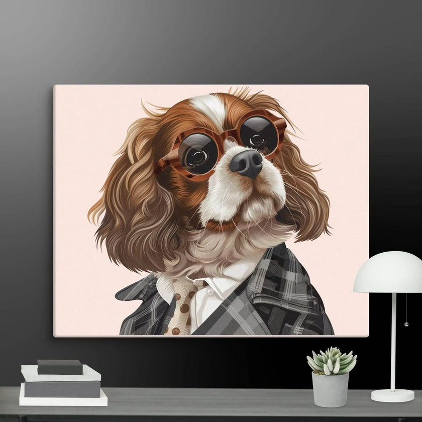 Detective Dog Wall Art Canvas - STYLISHOUR