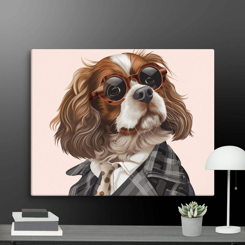 Detective Dog Wall Art Canvas - STYLISHOUR