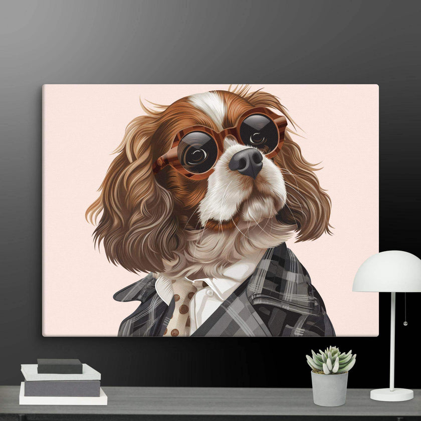 Detective Dog Wall Art Canvas - STYLISHOUR