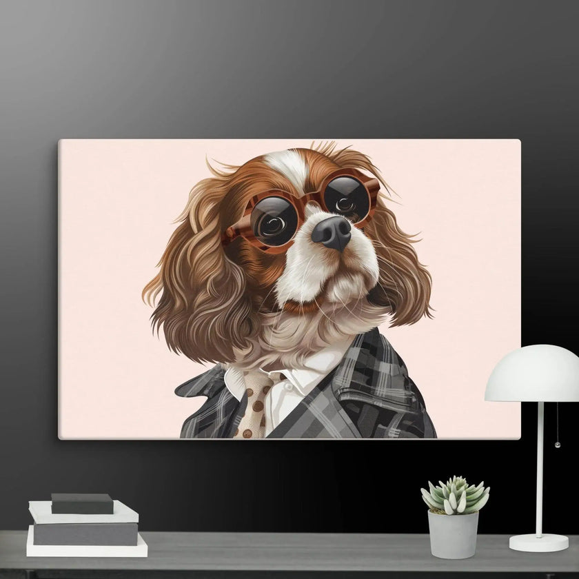 Detective Dog Wall Art Canvas - STYLISHOUR