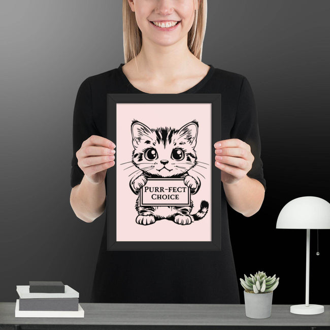 Perfect Choice Framed matte paper poster - STYLISHOUR