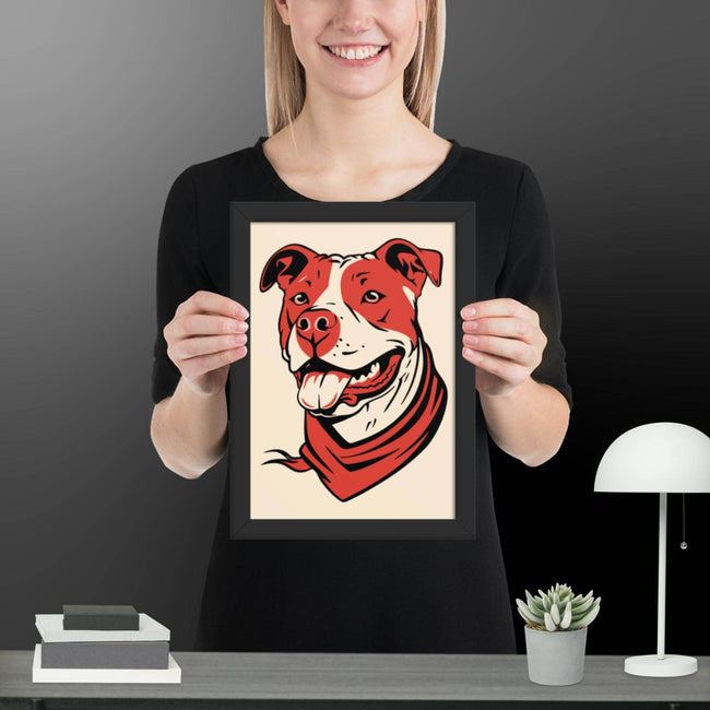 Red Dog Framed matte paper poster - STYLISHOUR