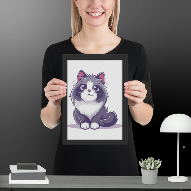 Cute Cat Framed matte paper poster - STYLISHOUR