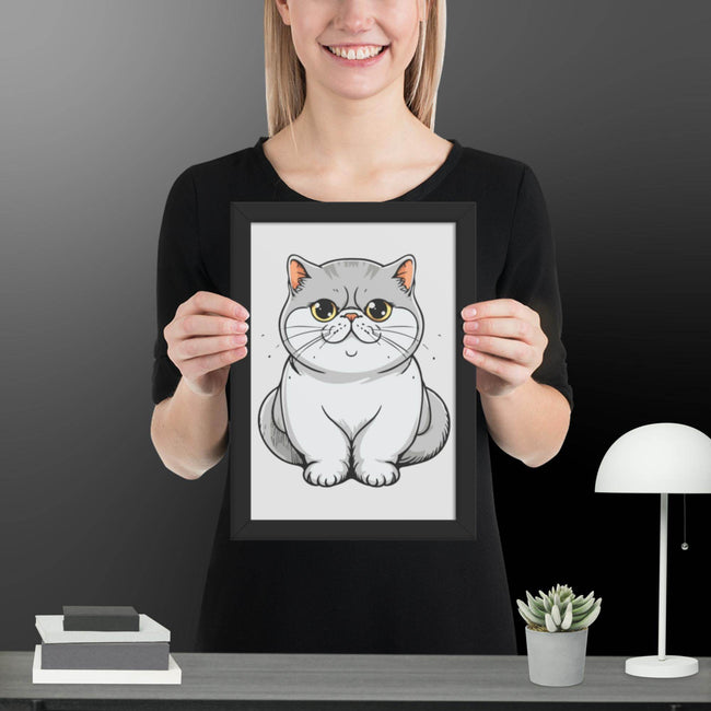 Adorable Cat Framed matte paper poster - STYLISHOUR