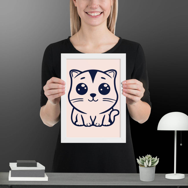 Meow Magic Framed matte paper poster - STYLISHOUR