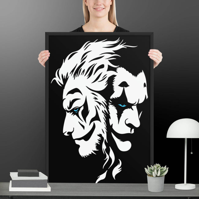 Fusion of Beast and Madness Framed poster - STYLISHOUR