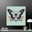 Floral Butterfly Wall Art Canvas - STYLISHOUR